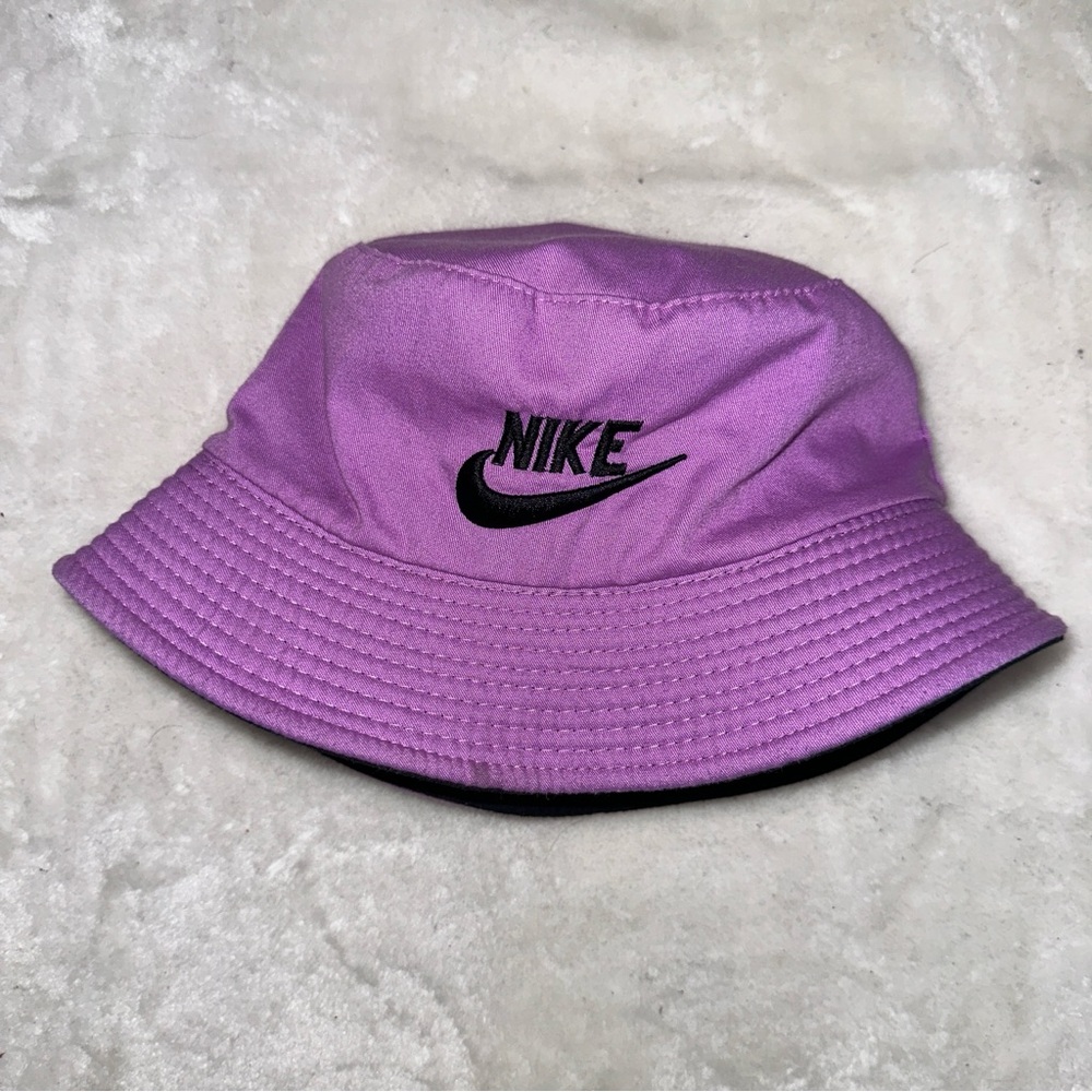 Y2K Nike Apex Reversible Black and Purple Bucket Hat - Picture 3 of 6